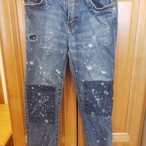 Bots size 8 slim crewcuts destructed with paint je